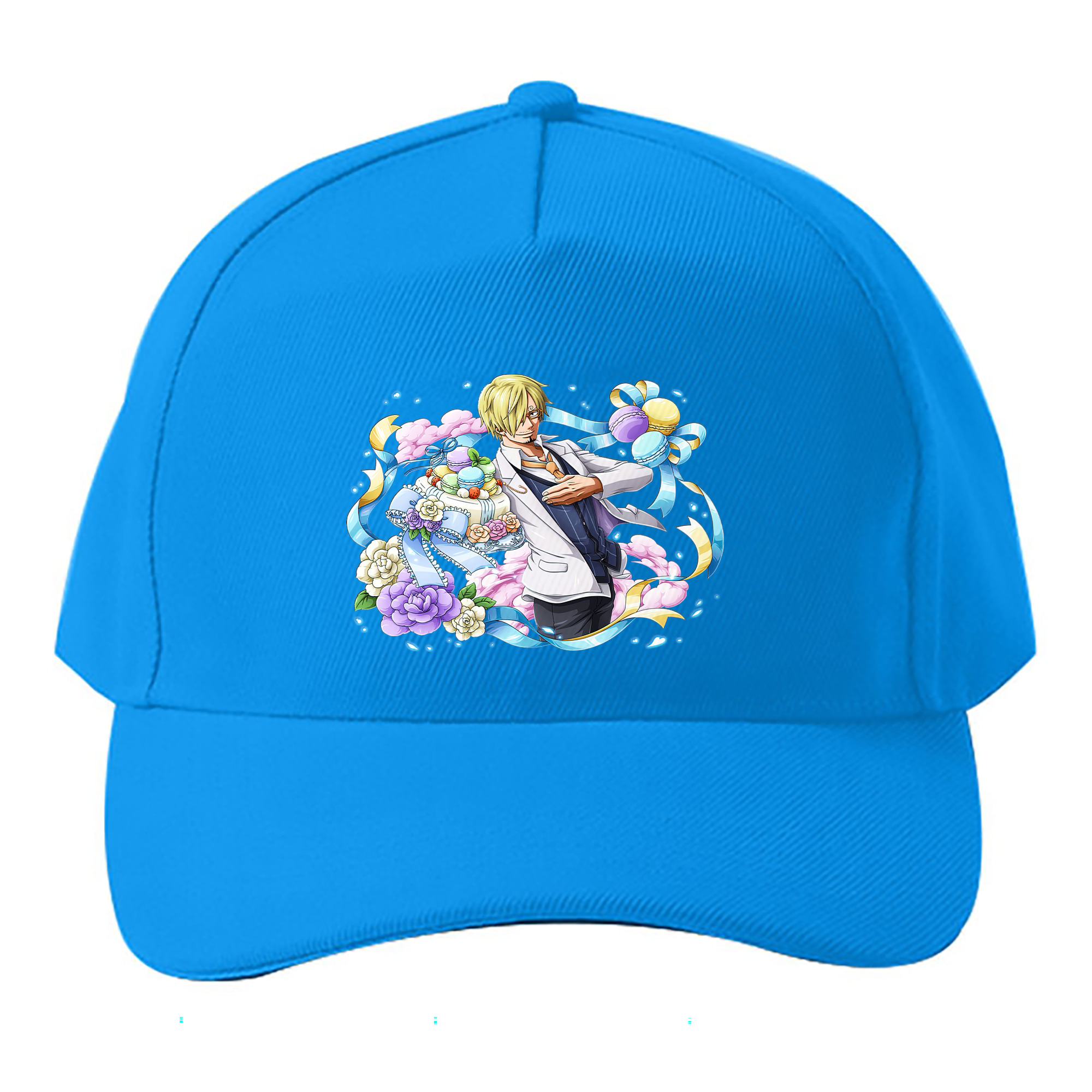 （画像用） ワンピース サンジ ONE PIECE Sanji ベースボールキャップ 綿100％ 男女兼用 帽子 スポーツ